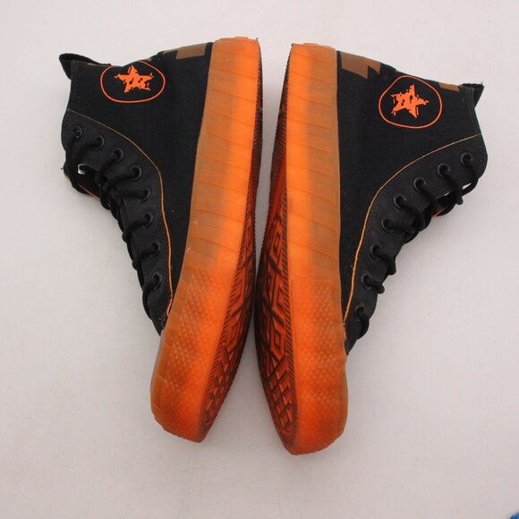 Converse UNT1TL3D High Not A Chuck Men's Size 9 Black Orange Athletic Shoes - Picture 8 of 9
